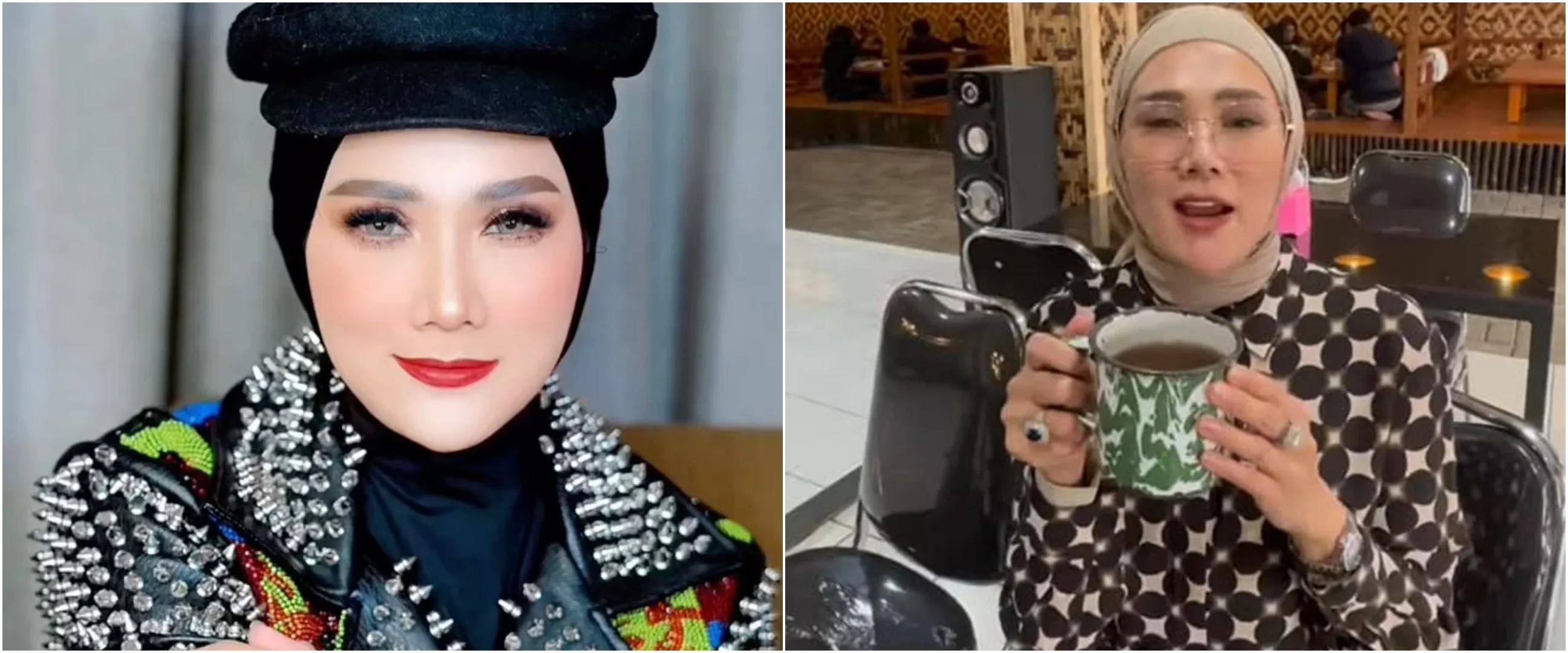 Momen Mulan Jameela makan pakai sarung tangan di warung masakan Sunda disorot, begini 9 potretnya