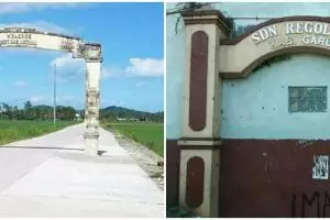 11 Potret kocak desain nyeleneh gapura ini penampakannya bikin senyum kecut, kok bisa ya?