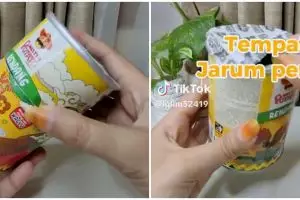 Bukan disematkan di jilbab, cara buat tempat jarum dari kemasan bekas bikin pentul tak mudah hilang