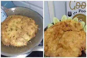 Tanpa isian ayam atau tahu, ini cara bikin telur dadar tebal, krispi, dan gurih pakai 1 bahan dapur