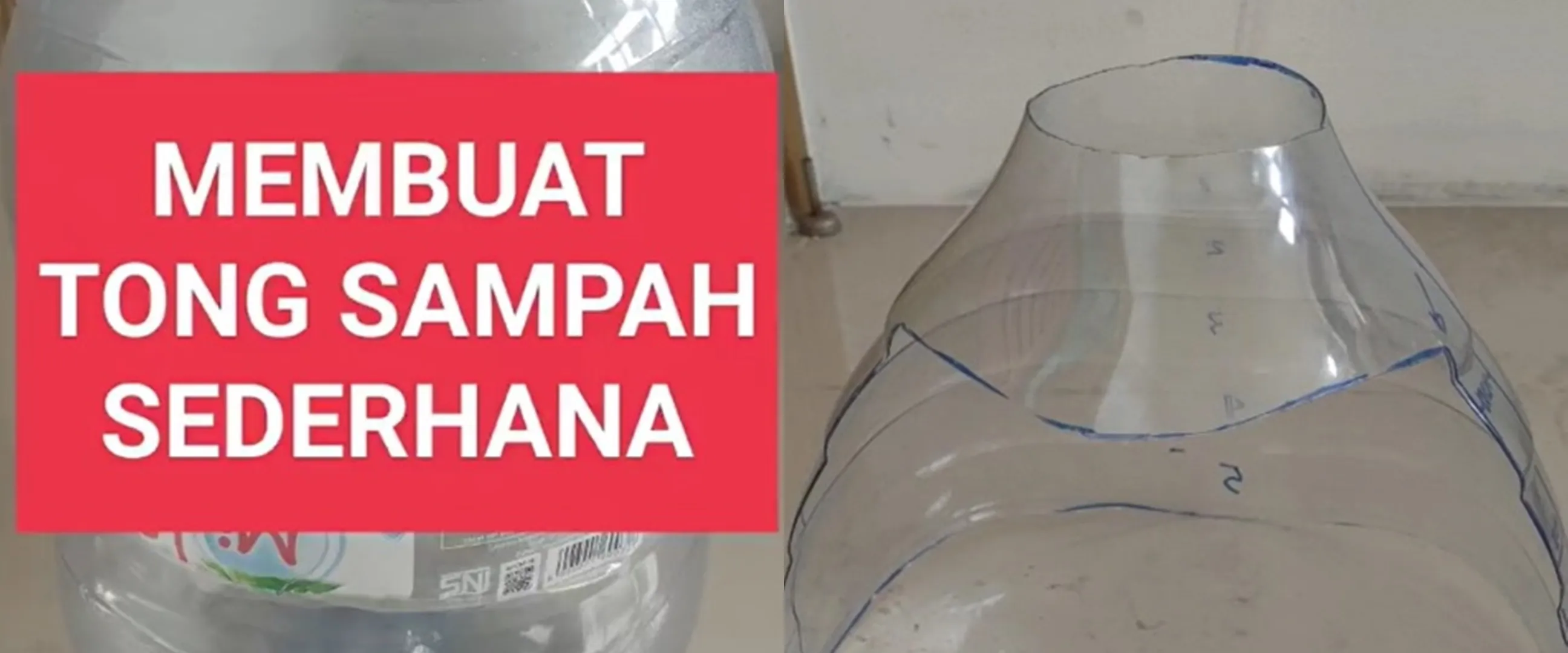 Cuma modal satu barang bekas, begini trik mudah bikin tempat sampah sederhana tapi unik