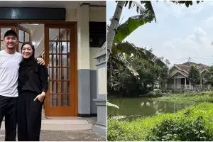 Depan empang dan harus lewati jalan sempit, begini 10 penampakan rumah Omesh di Sukabumi