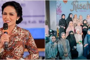 Gaya hijab Krisdayanti di pengajian jelang lahiran Aurel disorot mirip Lesty Kejora, ini 9 potretnya