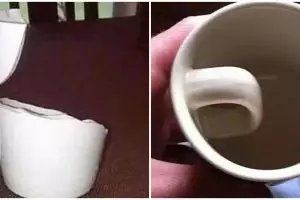 11 Potret kocak desain nyeleneh gelas ini bikin yang mau minum jadi repot sendiri, nggak habis pikir