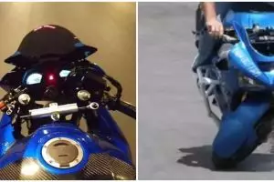 11 Potret kocak momen apes pas naik motor ini bikin pengendara bingung cara benerinnya