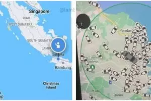 11 Potret kocak lokasi driver ojek online di maps ini bikin bertanya-tanya, errornya kejauhan