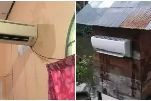 Cuaca lagi panas-panasnya, 11 potret kocak tata letak nyeleneh AC ini malah bikin makin gerah