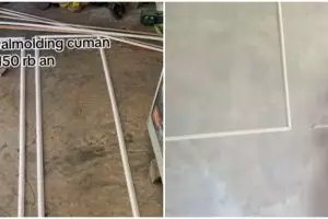 Mewah tak harus mahal, cara bikin wall moulding sendiri bikin rumah auto mewah cuma modal Rp 150 ribu