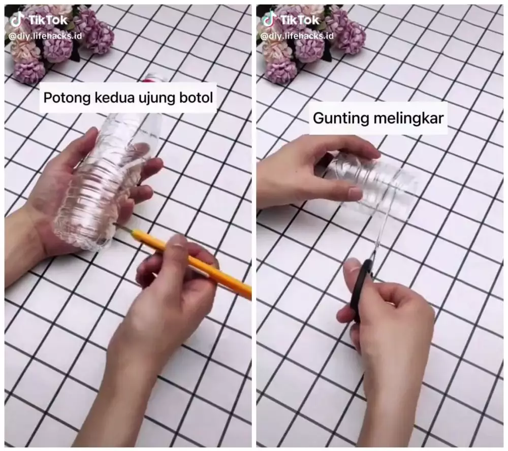 Gantung kaus kaki pakai barang bekas © TikTok