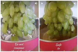 Tanpa baking soda, ini trik bersihkan kotoran dan lapisan lilin pada anggur pakai 2 bumbu dapur