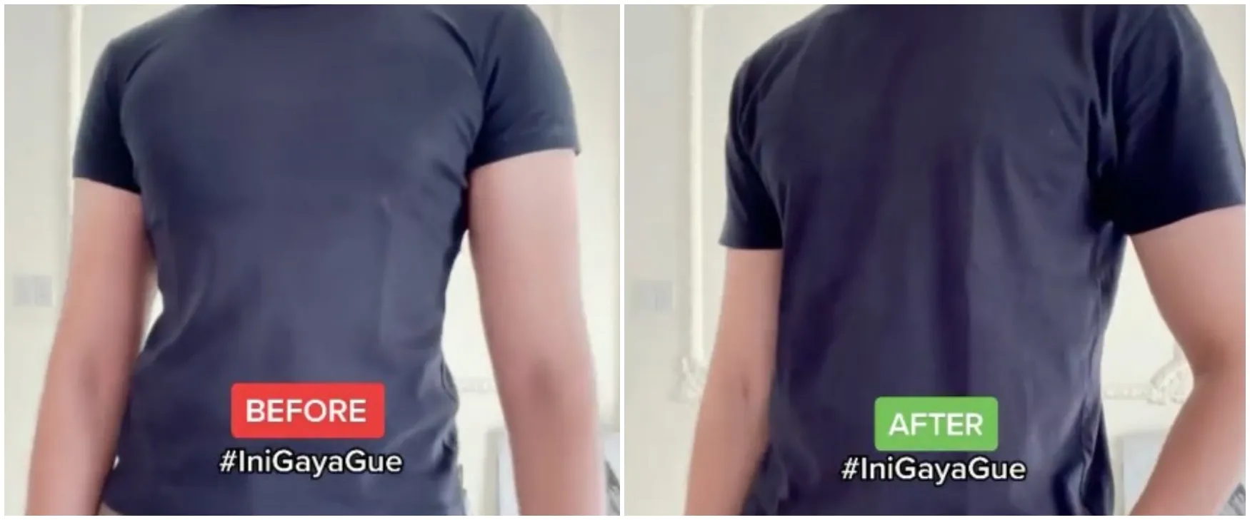 Andalkan 1 peralatan mandi, ini trik mudah akali baju yang kekecilan jadi kembali muat dipakai