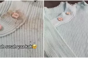 Pakai tambahan 1 bahan dapur, ini trik enyahkan noda getah pisang membandel di baju berbahan rajut
