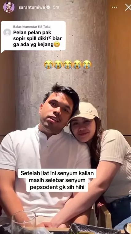 Aaliyah gelendotan mesra dengan Thariq © TikTok Aaliyah gelendotan mesra dengan Thariq © TikTok