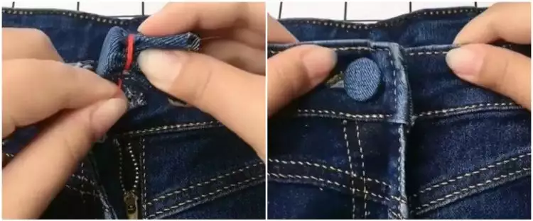 Bukan pakai peniti, begini trik ganti kancing celana yang hilang cuma butuh modal Rp 100 perak