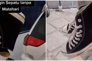 Nggak perlu dijemur, ini trik keringkan sepatu kanvas dijamin anti-apek cuma pakai 1 jenis kertas