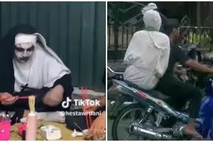 11 Potret kocak hantu di tempat umum ini bukannya nakutin malah bikin nyengir