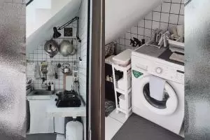 9 Potret dapur kolong tangga luas cuma sepetak visualnya bikin pecinta minimalis terpikat, estetik pol