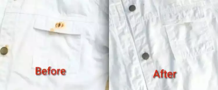 Tak perlu pemutih, ini cara bersihkan noda kancing berkarat di baju putih pakai tambahan 2 bahan dapur