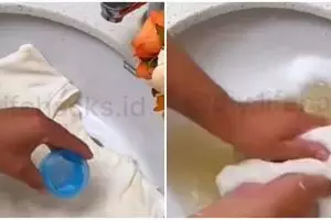 Tanpa pemutih pakaian, ini trik kembalikan warna baju putih yang menguning pakai 3 bahan dapur