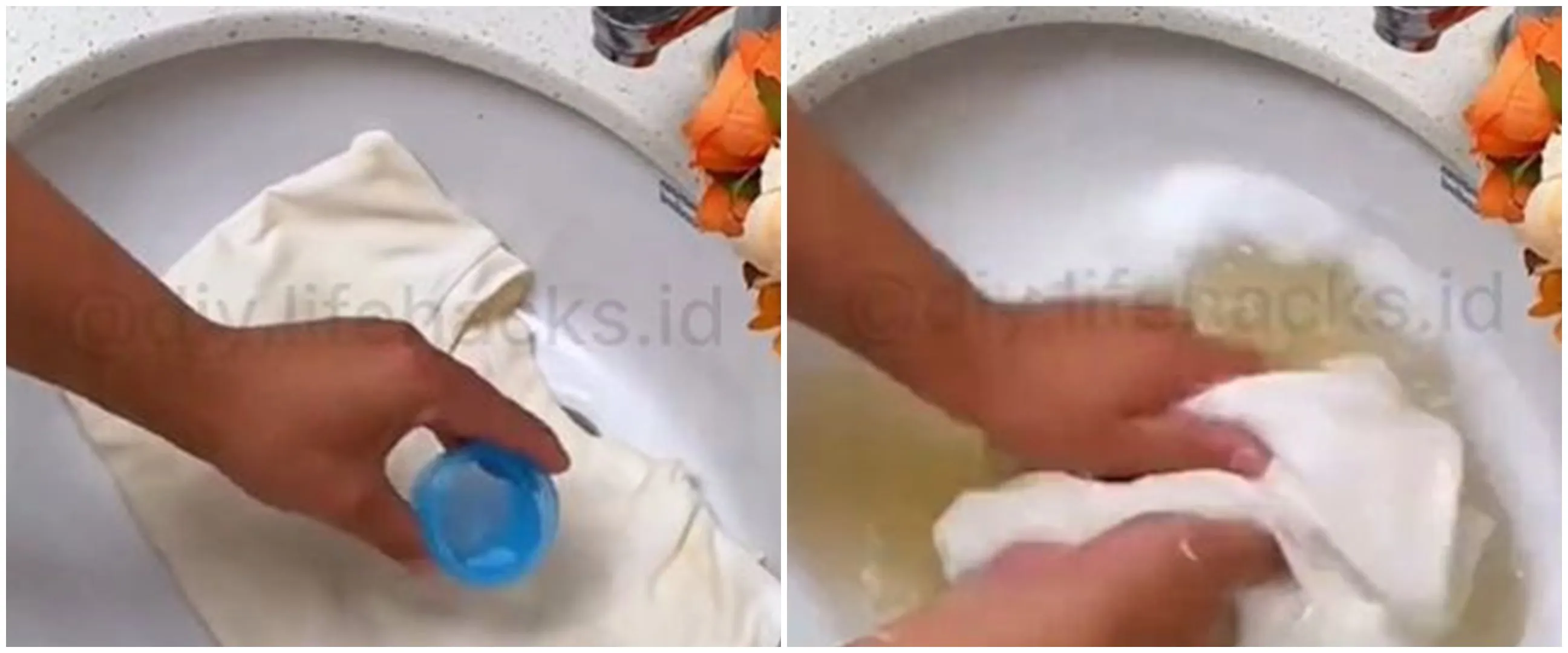 Tanpa pemutih pakaian, ini trik kembalikan warna baju putih yang menguning pakai 3 bahan dapur