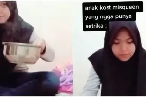 Tanpa setrika elektrik, begini trik menyetrika baju tanpa listrik cuma pakai air dan satu alat dapur