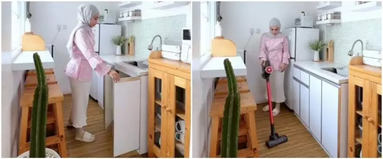 7 Potret dapur mungil tanpa kitchen set ini visualnya bikin terpukau, ketiadaan kompor dihujat netizen