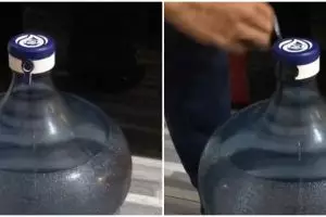 Jangan pakai benda tajam, ternyata ini trik mudah buka tutup galon minum andalkan 1 alat makan