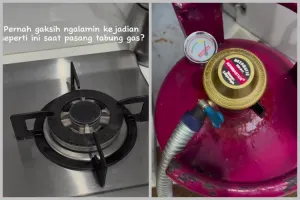 Tak perlu ganti karet atau lepas regulator, ini trik atasi tabung gas elpiji mampet cuma pakai 1 alat
