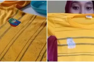 Tanpa sabun, ini cara hilangkan noda bintik hitam membandel di baju anak cuma modal 1 bumbu masakan