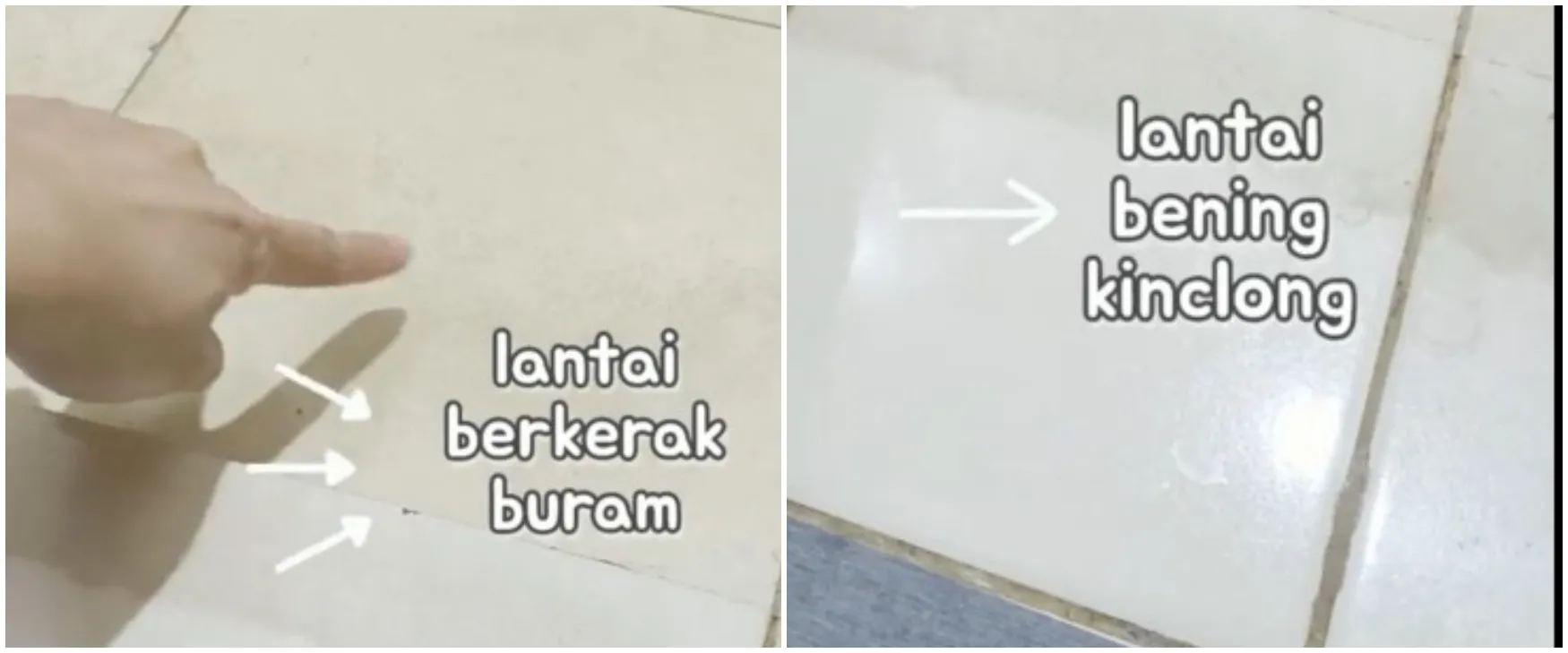 Auto glowing tanpa karbol, ini cara bersihkan lantai keramik di rumah yang kusam pakai 1 bahan dapur
