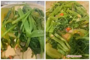 Tanpa direbus di air garam atau baking soda, ini trik jitu menumis kangkung agar empuk dan tetap hijau