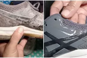 Tanpa bikin warna pudar, ini trik ampuh bersihkan sepatu yang berjamur cuma pakai 2 bahan dapur