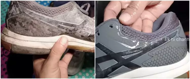 Tanpa bikin warna pudar, ini trik ampuh bersihkan sepatu yang berjamur cuma pakai 2 bahan dapur