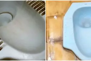 Jangan pakai cairan pemutih, ini trik simple bersihkan kloset yang berkerak andalkan 1 jenis bebatuan