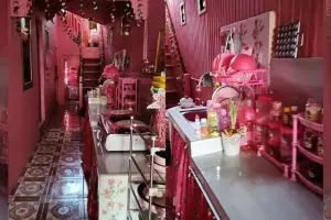 10 Potret dapur pink segaris tanpa kitchen set ini desainnya elegan abis, bikin makin betah masak
