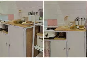 9 Potret dapur gang senggol luas semeter visualnya bikin terpikat, bukti estetik tak butuh ruang luas