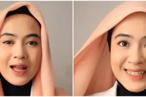 Antimeleyot tanpa hairspray, ini trik bikin hijab tegak paripurna pakai 1 jenis alat perekat