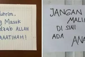 Ngegas banget, 11 potret kocak peringatan di kos-kosan ini bikin takut mau melanggar