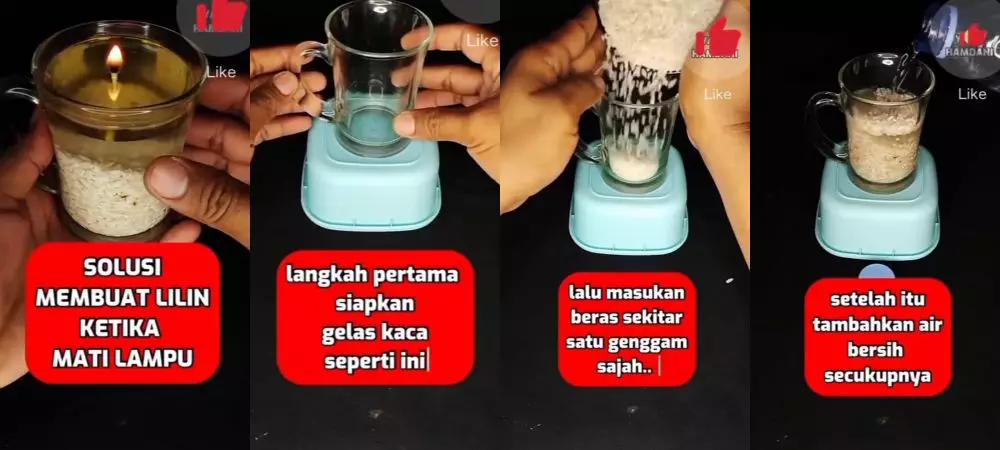  cara mudah bikin lilin pakai 2 bahan dapur © berbagai sumber