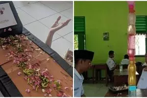 13 Potret kocak kelakuan nyeleneh siswa di dalam kelas ini mind blowing, imajinasinya tak terbendung