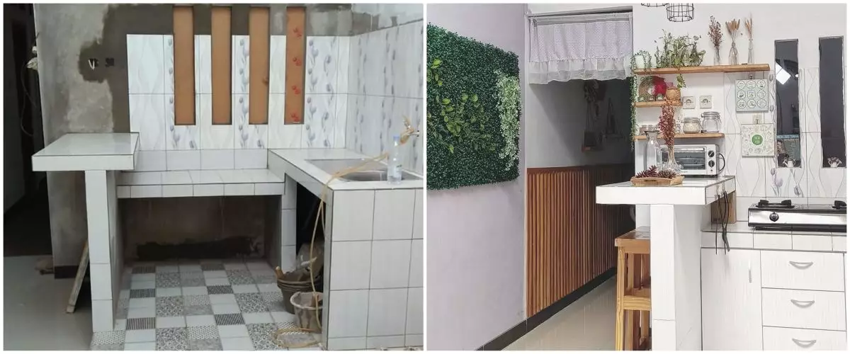 9 Potret dapur mungil pakai mini bar sederhana dan memikat, dekorasinya antiribet bisa jadi inspirasi