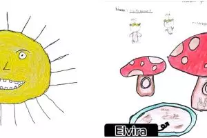 Disuruh bercerita dengan gambar, 12 hasil karya anak SD ini bak tebak-tebakan saking uniknya