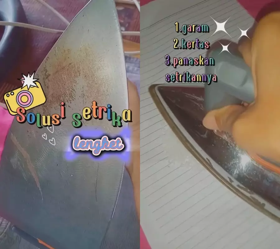 atasi setrika lengket dan berkerak pakai garam © 2023 brilio.net