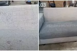 Nggak pakai alkohol, begini cara hilangkan tinta pulpen pada sofa secara permanen modal Rp 7.000