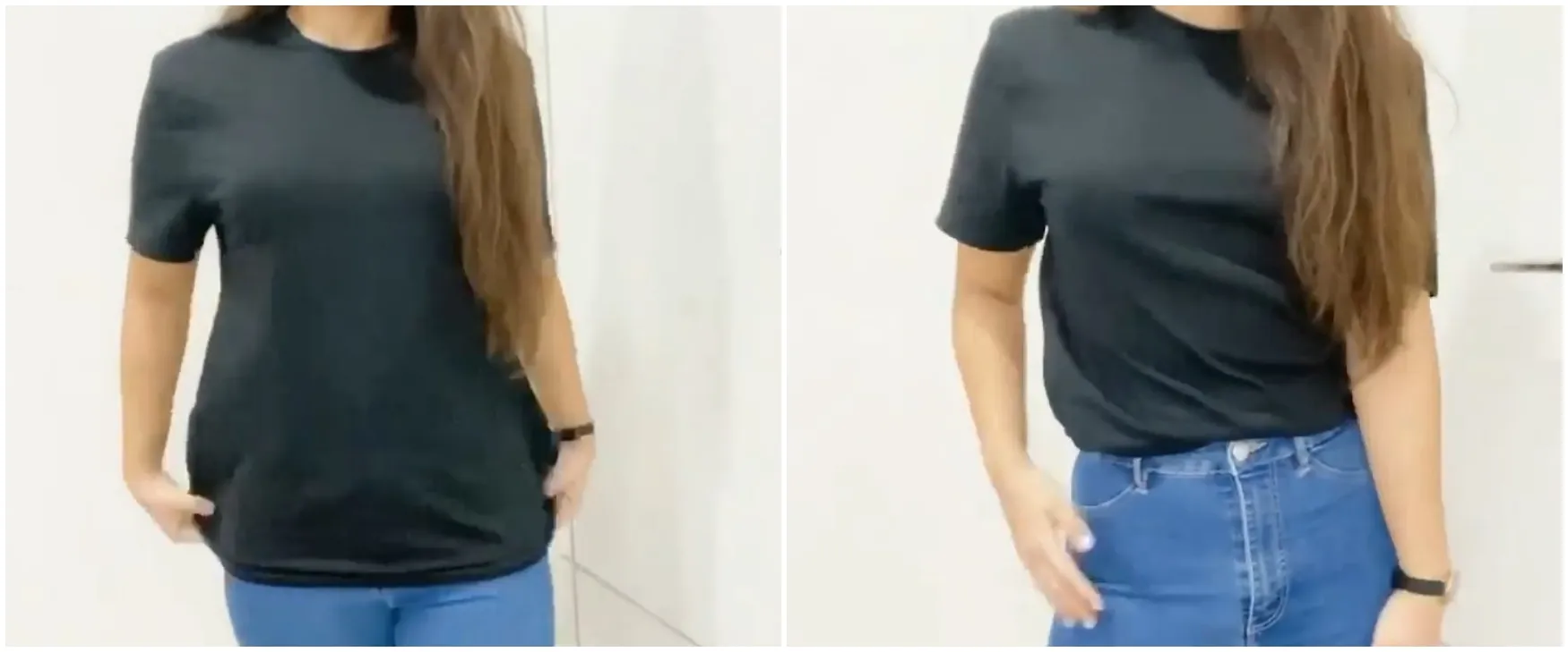 Nggak usah dimasukkan celana, ini trik bikin kaus jadi model crop tee cuma pakai 1 bahan sederhana