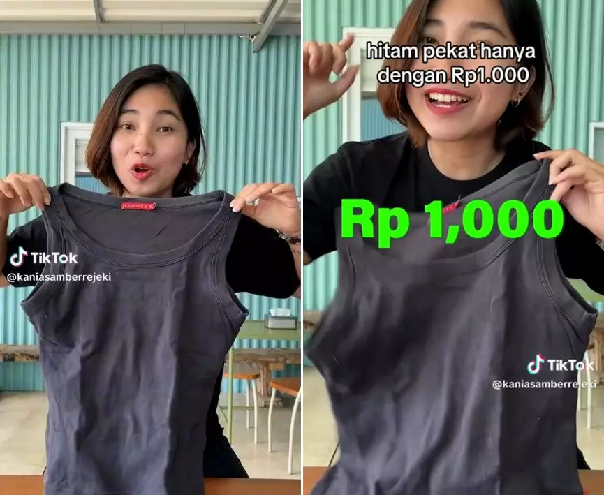 cara balikin warna hitam baju © TikTok