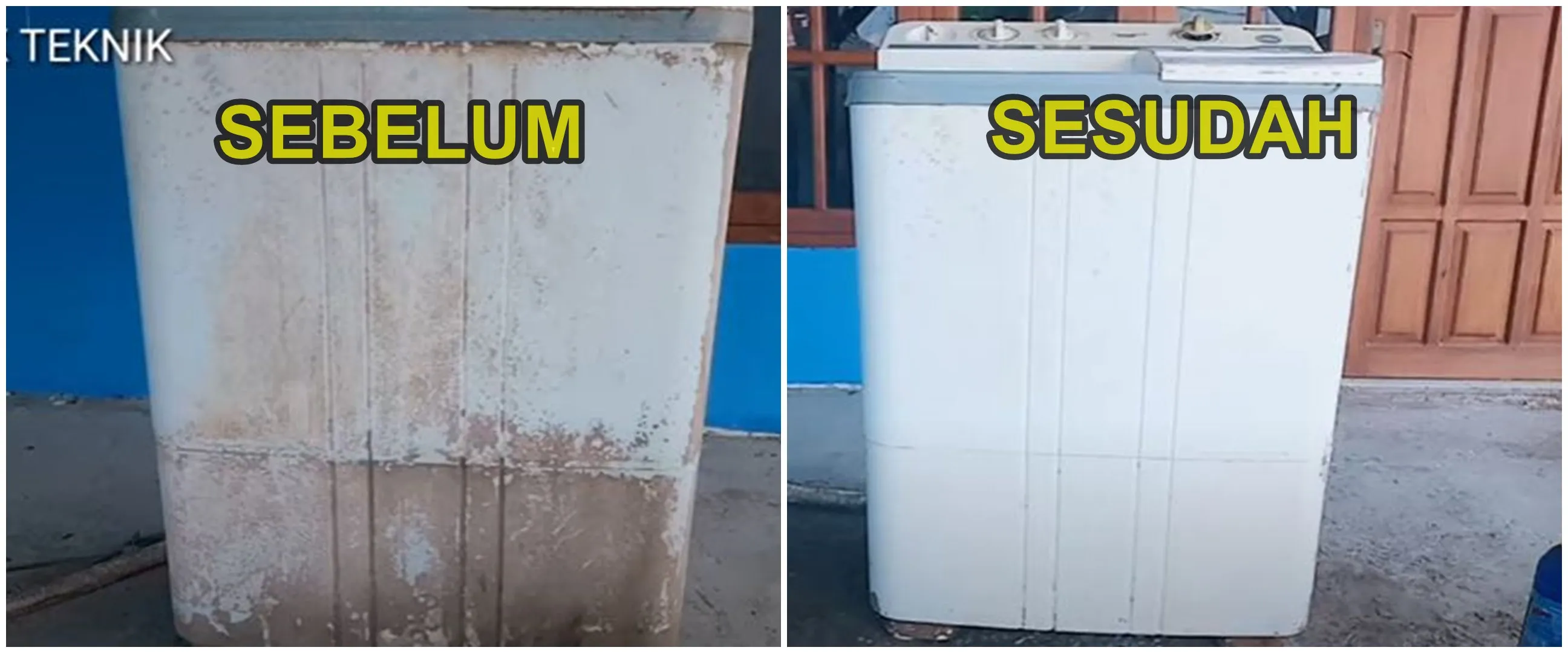 Bukan pakai sitrun, begini cara membersihkan kerak pada mesin cuci dengan satu cairan pembersih
