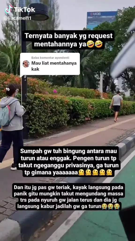 Wanita tak sengaja lihat Chris Martin © TikTok