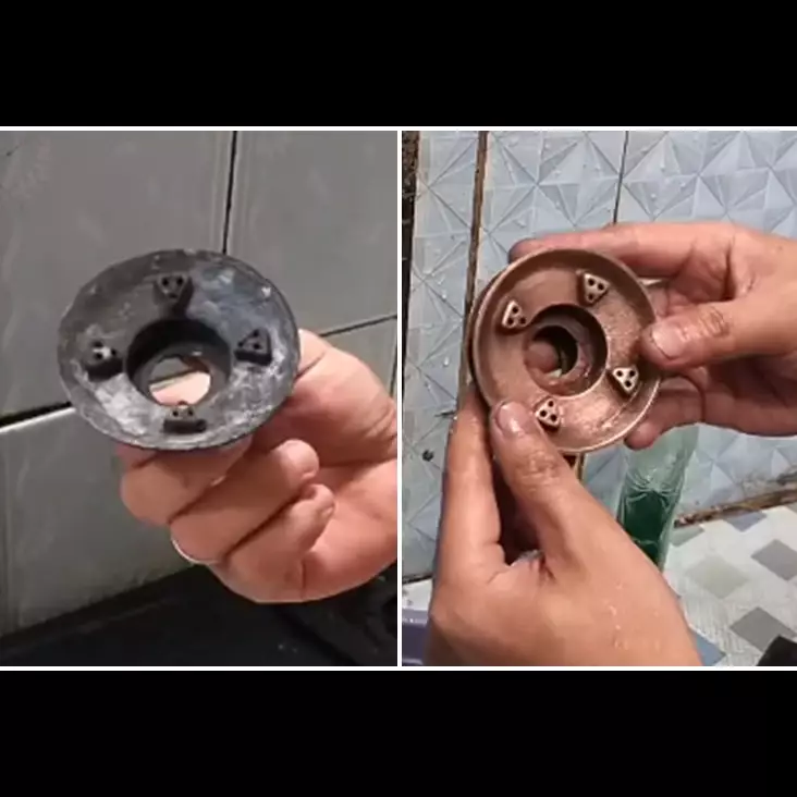 Tanpa sitrun, ini cara bersihkan kerak di burner kompor agar kinclong lagi cuma tambah 1 bahan dapur