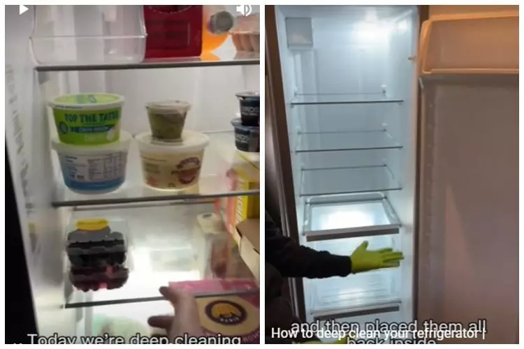 Cuma modal Rp7.000-an, ini trik bersihkan dan hilangkan bau di dalam kulkas pakai 3 bahan dapur